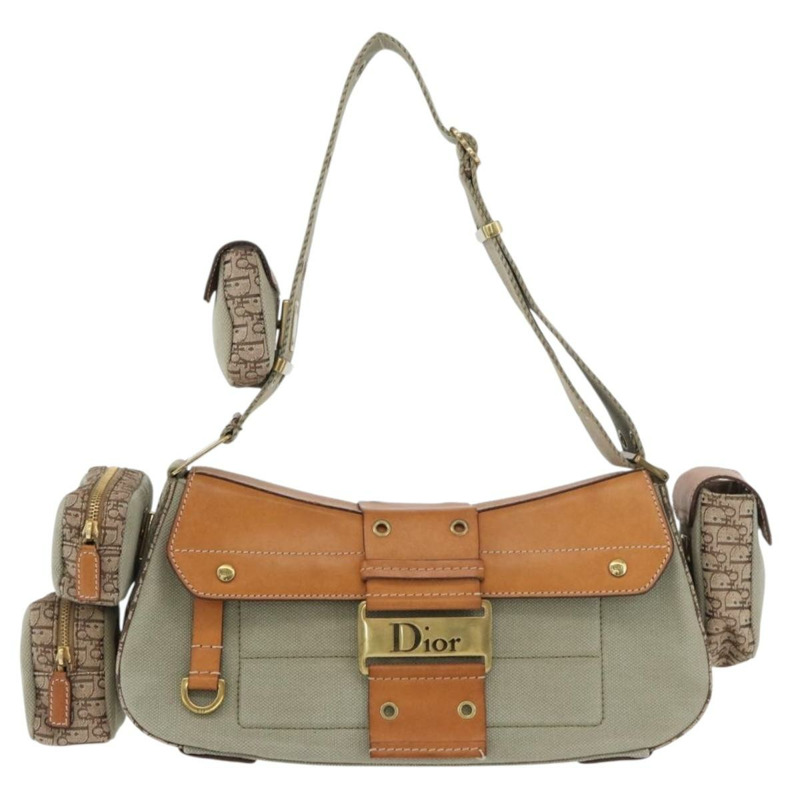 【日本直送】Christian Dior Street Chic 背包背包 米色 金色 正品 179612SAV-12