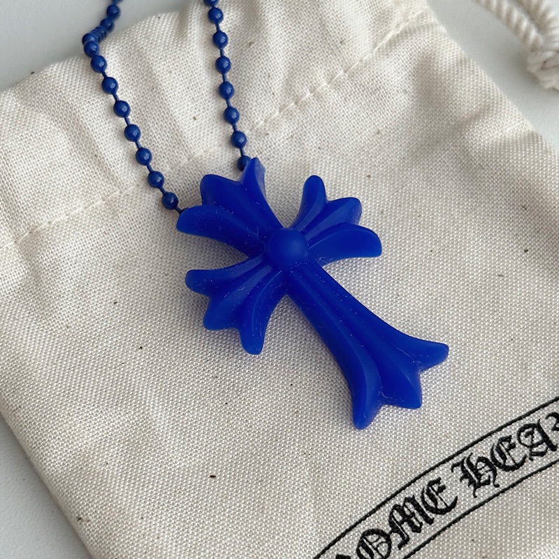 Chrome Hearts 克羅心 電光藍樹脂項鍊-2
