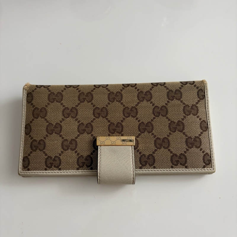 Gucci 老花Logo長夾-5