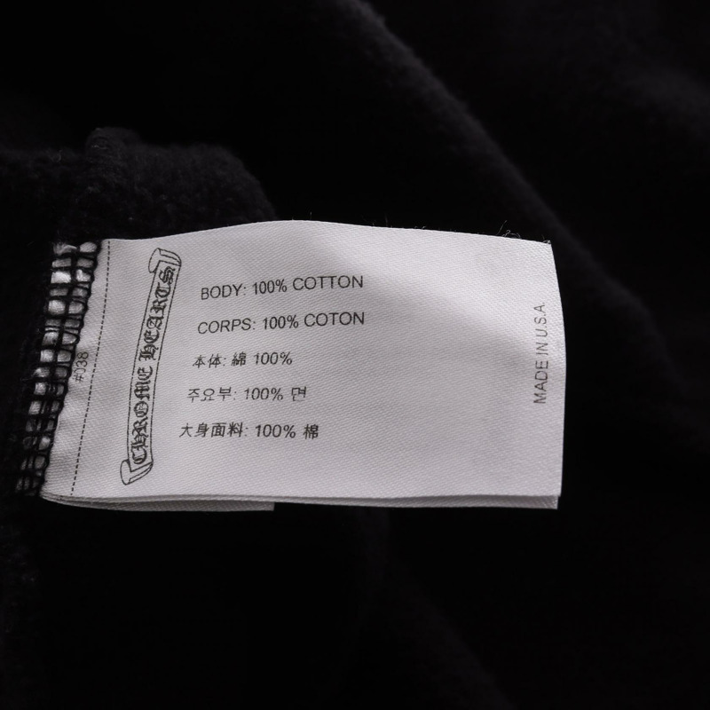Chrome Hearts Chrome Hearts × Marina Abramovic 連帽衫，純棉材質，黑色，M碼，二手男款-3