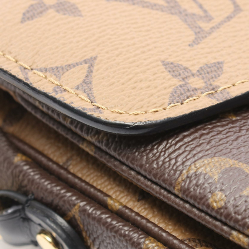 路易威登 Pochette Metis MM 單肩手提包 M44876 Monogram Reverse 二手 LV-5