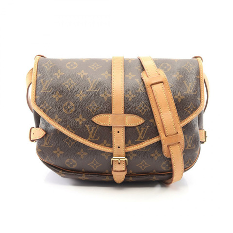 路易威登 Saumur 30 肩斜背包 M42256 Monogram 帆布 二手 LV