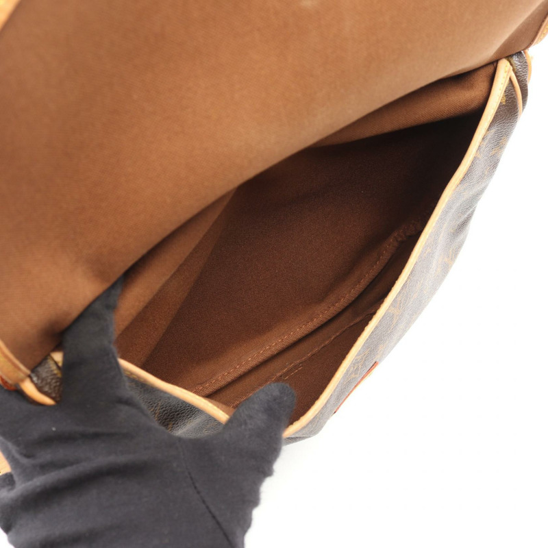 路易威登 Saumur 30 肩斜背包 M42256 Monogram 帆布 二手 LV-2
