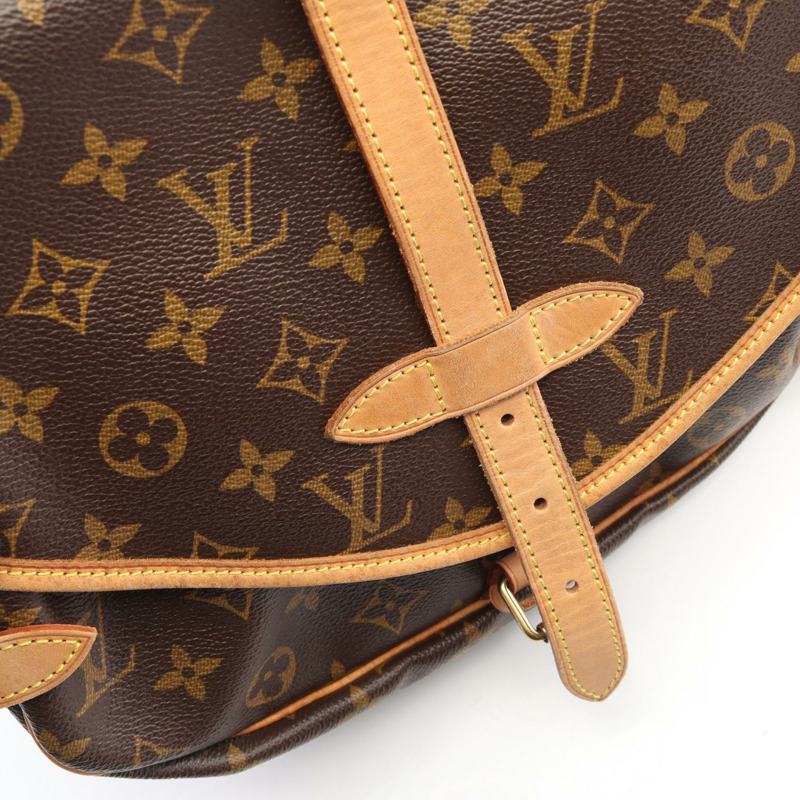 路易威登 Saumur 30 肩斜背包 M42256 Monogram 帆布 二手 LV-7