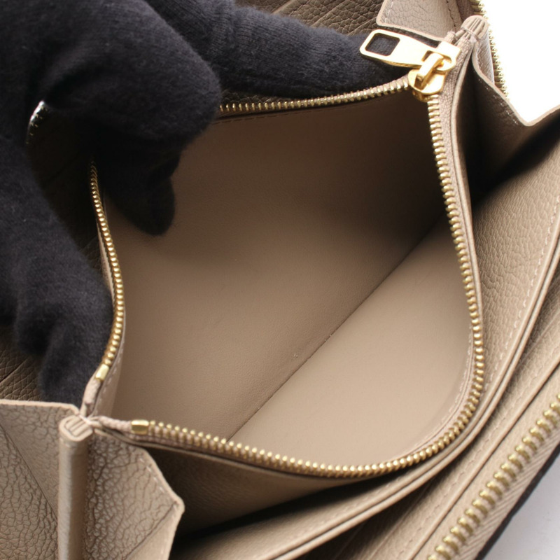 路易威登 Zippy 錢包 M69034 Monogram empreinte Tourterelle 皮革 米色-3