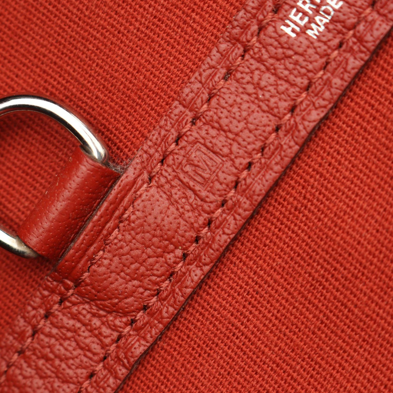 MES Garden Zip MM 手提單肩包 Negonda 皮革帆布 Rouge Garance SHW M-4