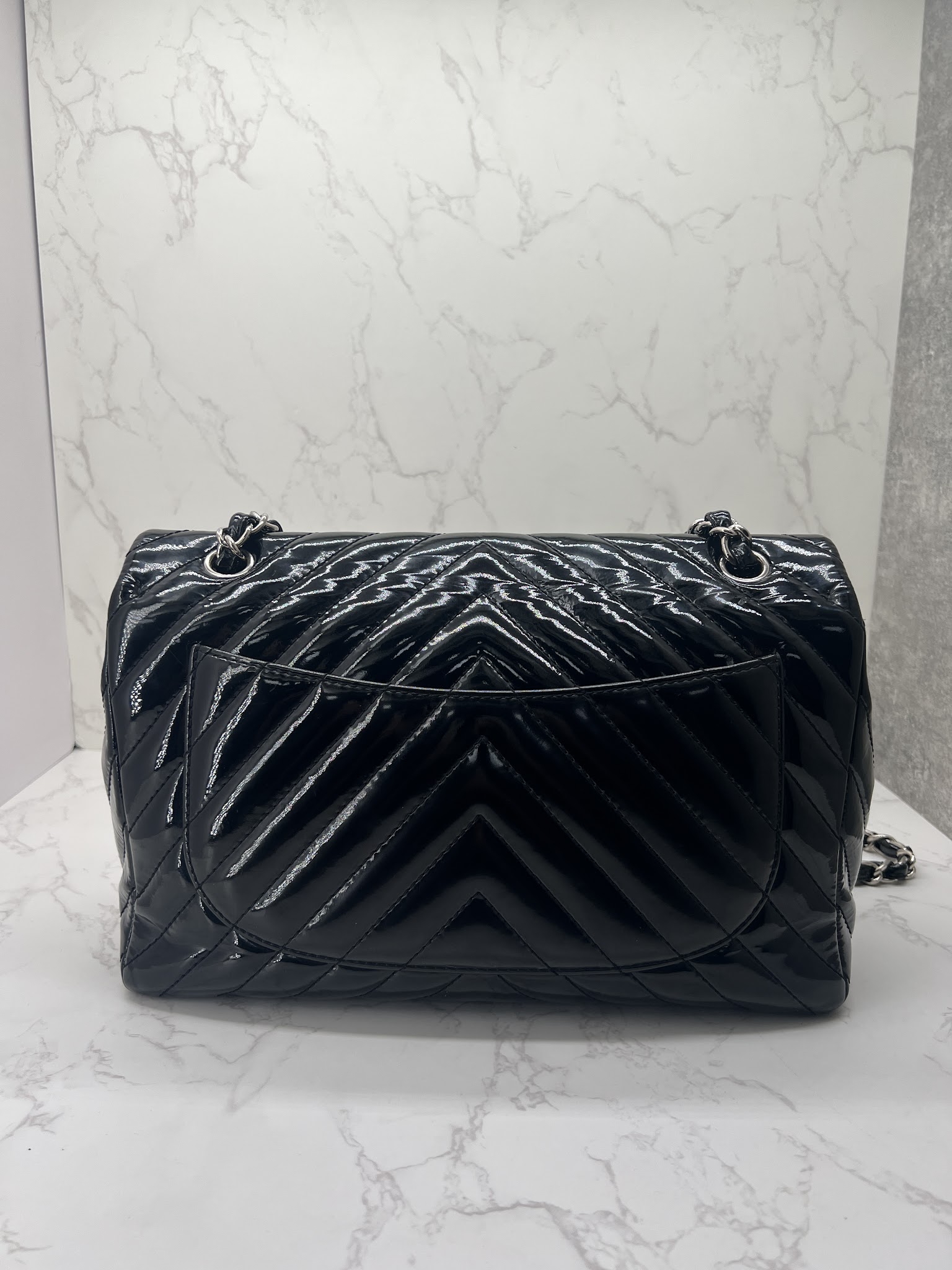 香緹國際精品 CHANEL 漆皮 Jumbo CF 鏈帶肩背包 1002-9