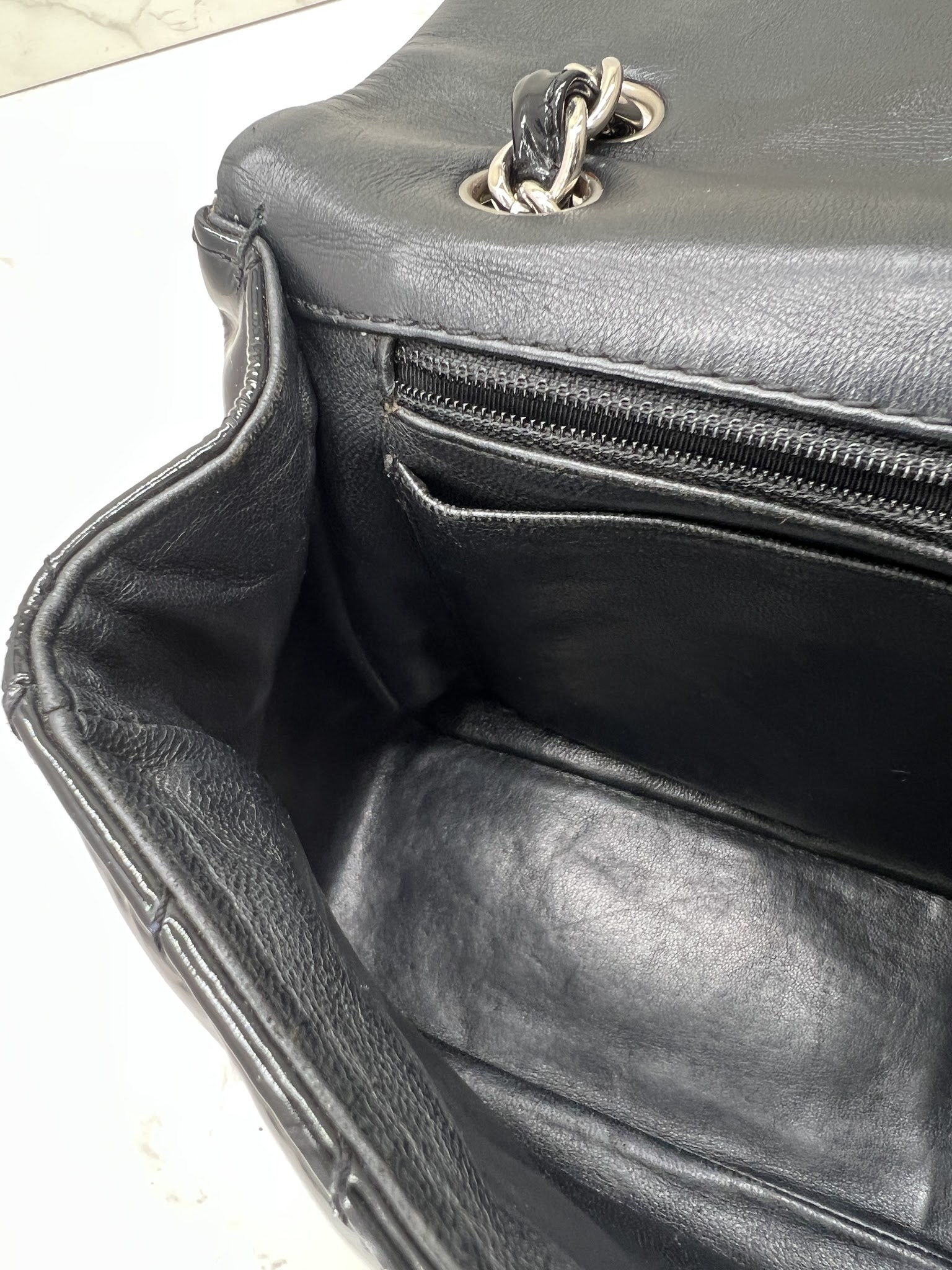 香緹國際精品 CHANEL 漆皮 Jumbo CF 鏈帶肩背包 1002-14