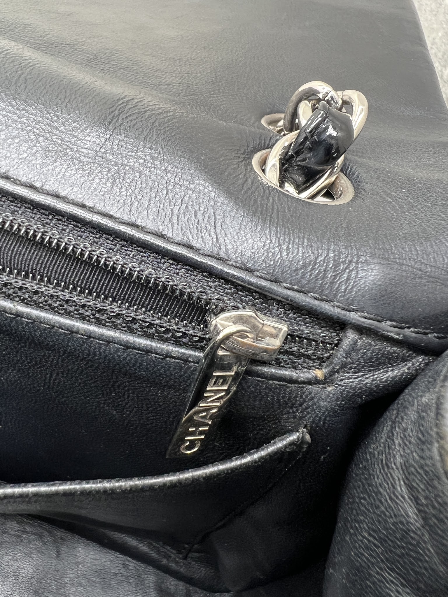 香緹國際精品 CHANEL 漆皮 Jumbo CF 鏈帶肩背包 1002-15