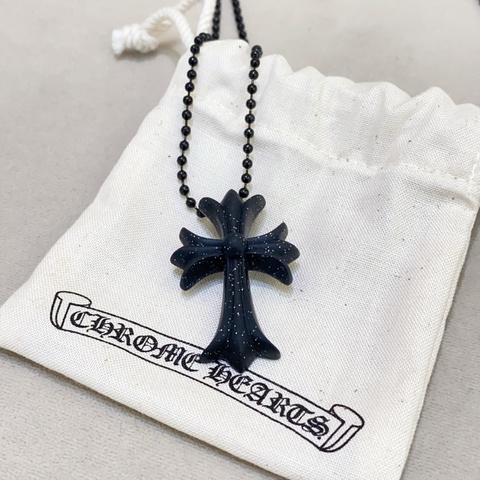 Chrome Hearts 克羅心 黑色樹脂十字架項鍊