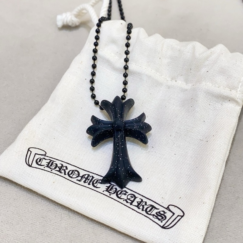 Chrome Hearts 克羅心 黑色樹脂十字架項鍊-4