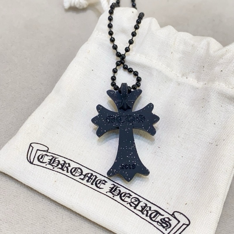 Chrome Hearts 克羅心 黑色樹脂十字架項鍊-5