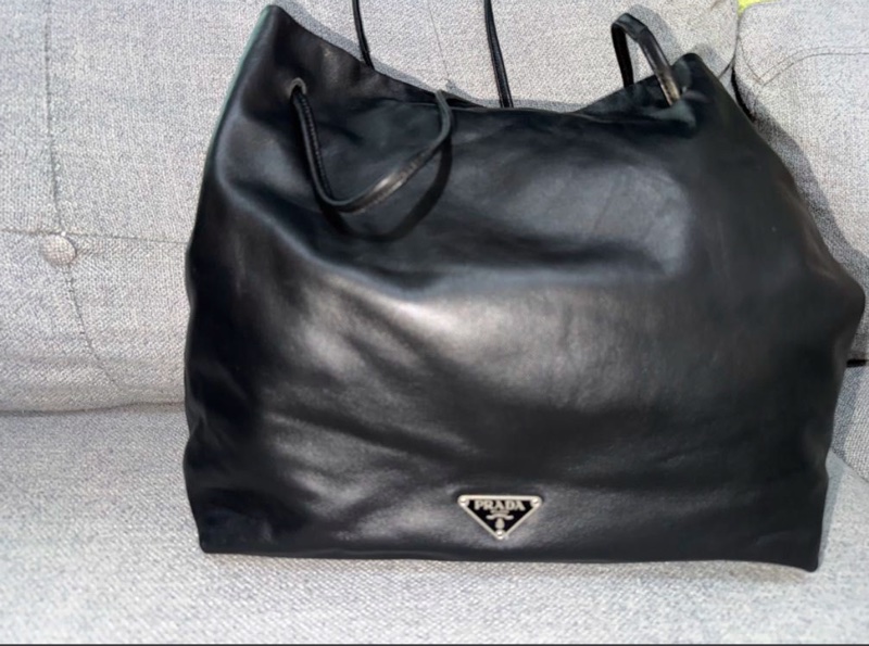 Prada中古款全皮托特包 垃圾袋Vintage-3