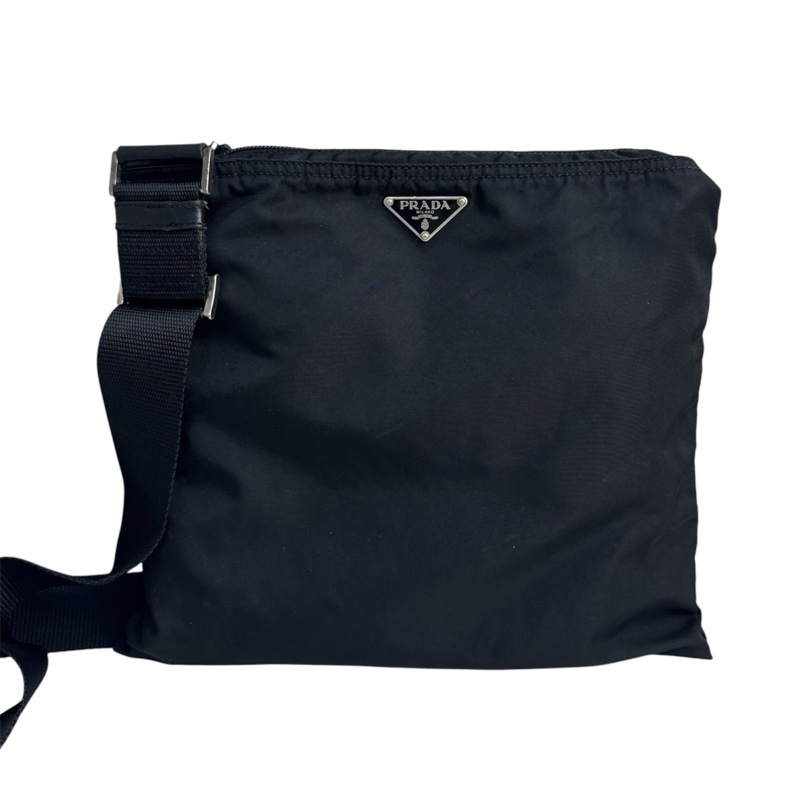 【赫蒂國際精品】Prada 黑色尼龍斜背包 vintage 二手 中古-5