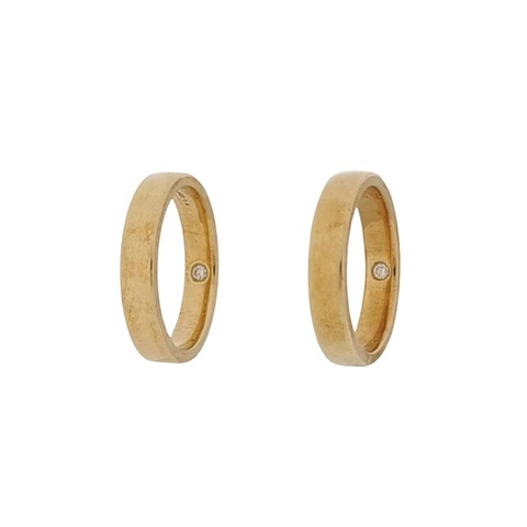 Chaumet 18k黄金钻石戒指9码10码全套