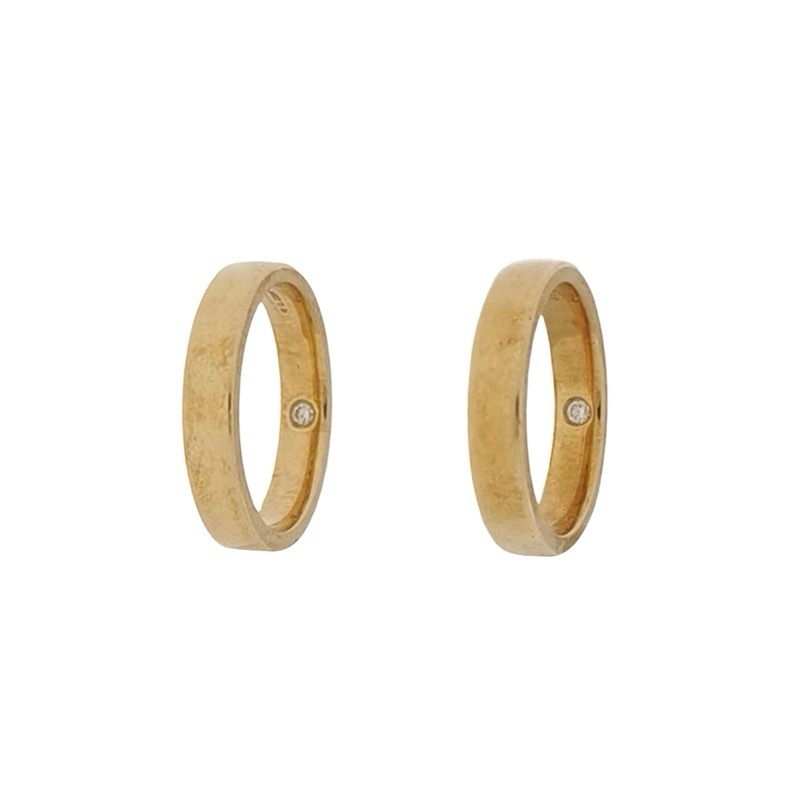 Chaumet 18k黄金钻石戒指9码10码全套-11