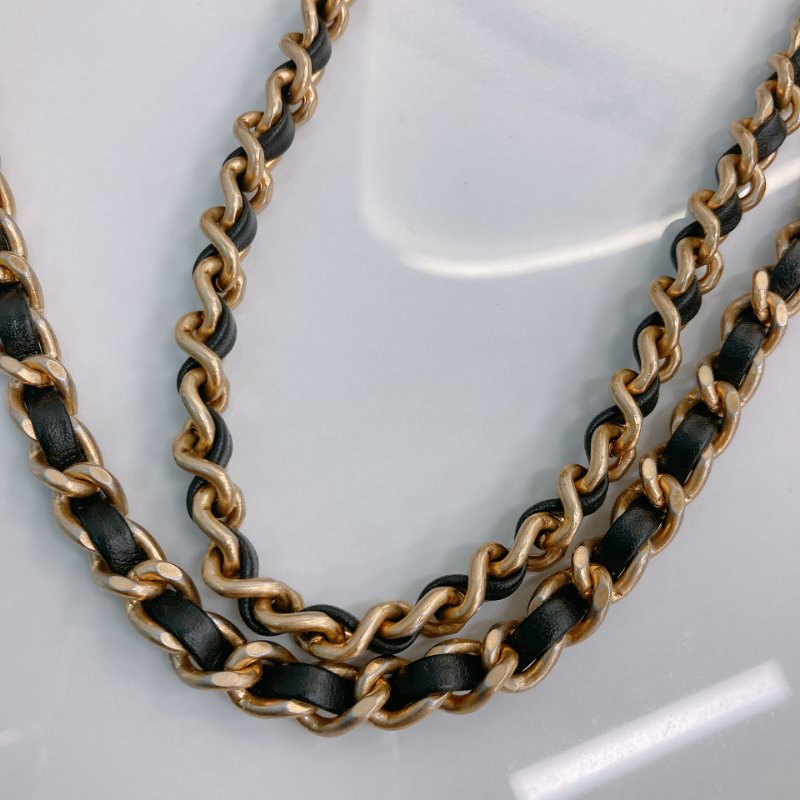 MS0722 Chanel 香奈兒羊皮雙肩鏈條斜挎包 黑色金扣 Flap Bag 18cm With Chain And Small Ball Lambskin Black x GHW-16