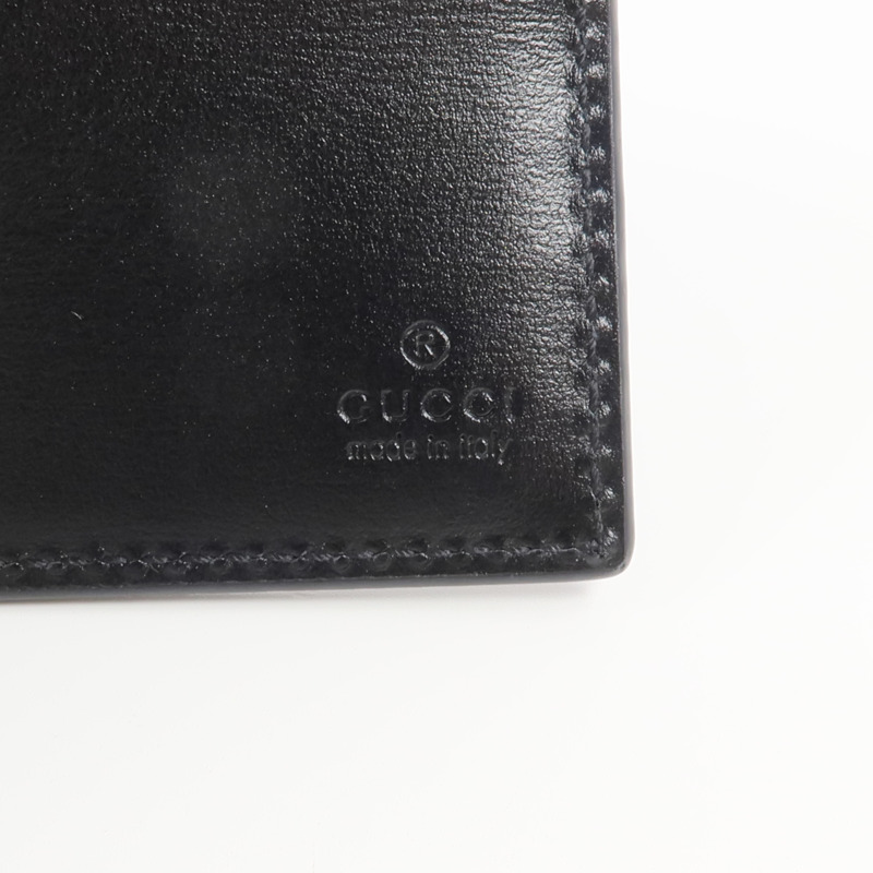 GUCCI 牛皮皮革Bi-Fold Wallet錢包-12