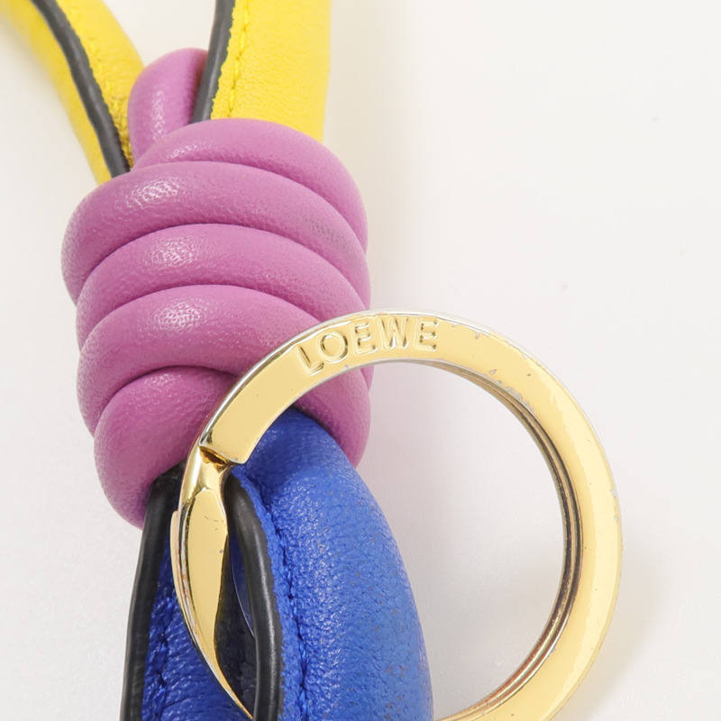 LOEWE 牛皮皮革Key Charm鑰匙圈-9