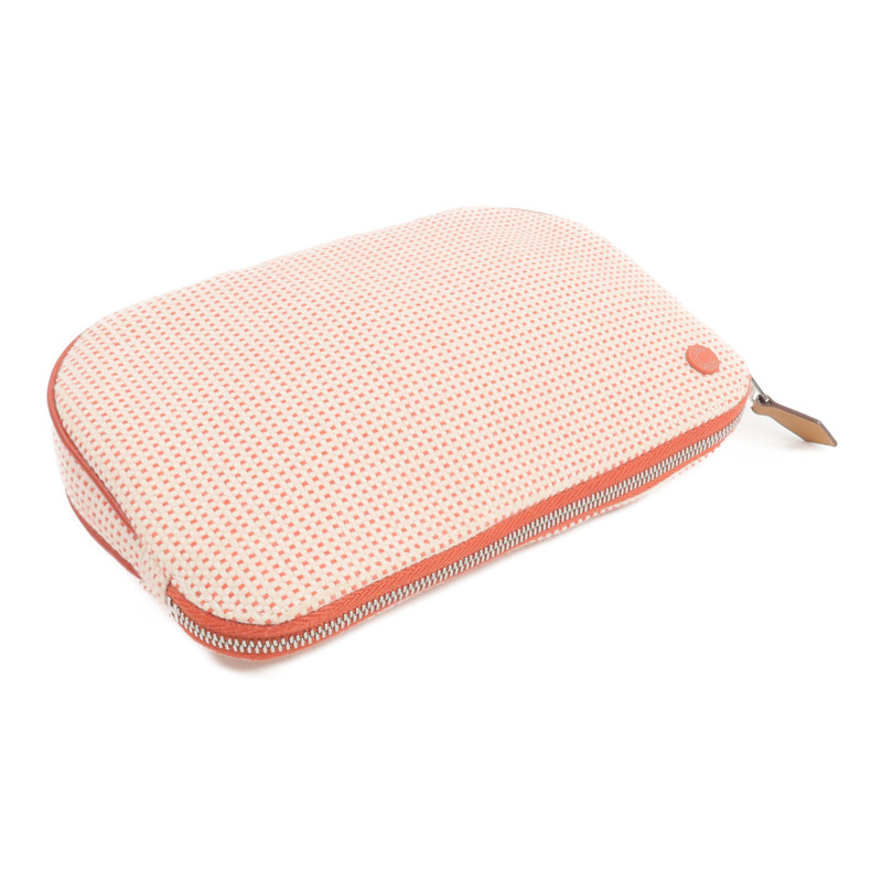 HERMES H Canvas Echappee Case手拿包Vermillon-4