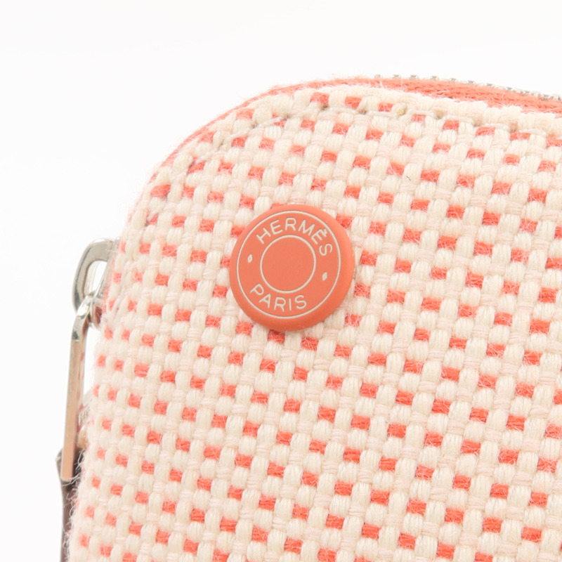 HERMES H Canvas Echappee Case手拿包Vermillon-6