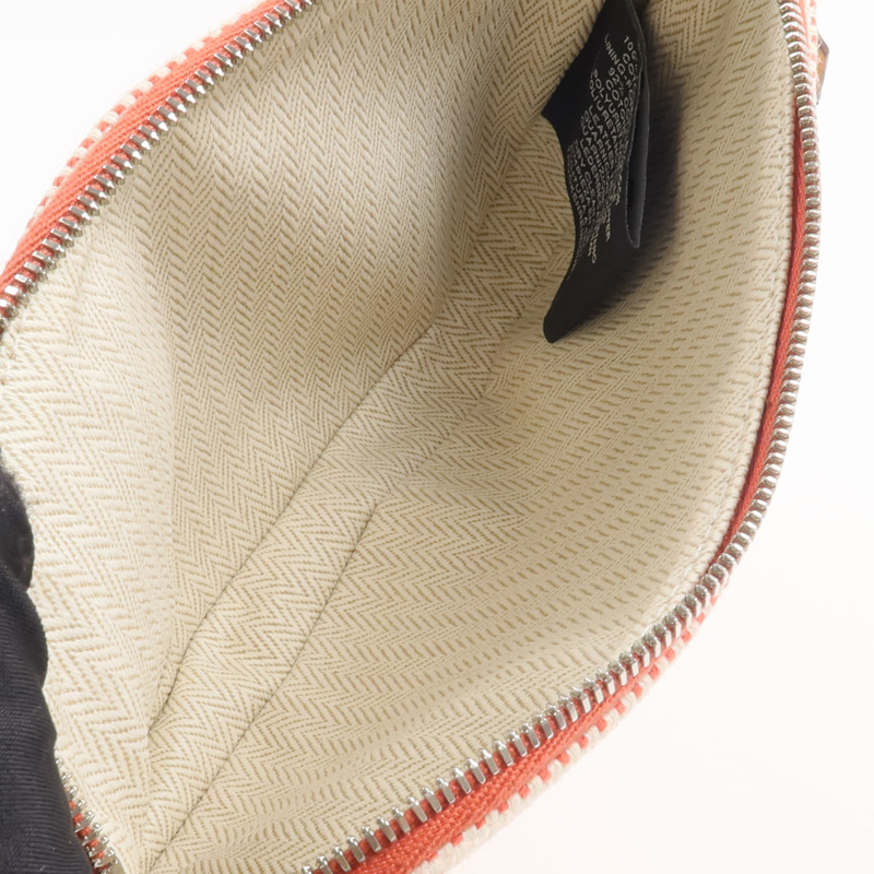 HERMES H Canvas Echappee Case手拿包Vermillon-7