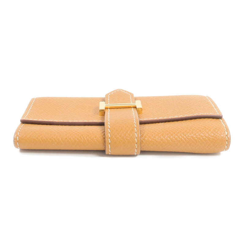 HERMES Epsom皮革Bearn Key Holder鎖匙包Gold-5