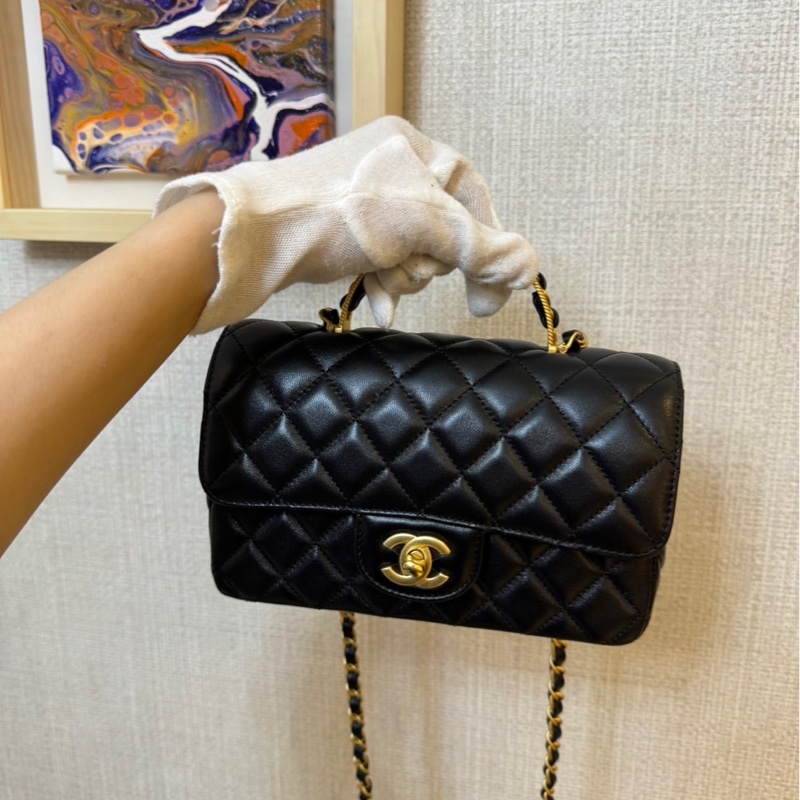 💕Chanel 提把 mini CF handle 💕近全新-8
