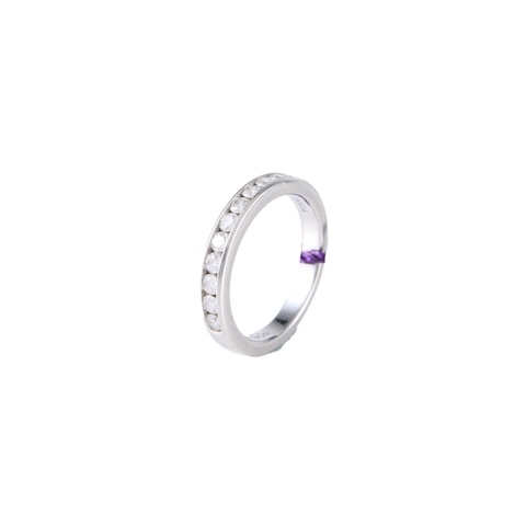 TIFFANY&CO 鑽石pt950Tiffnay排鑽寬版戒指49