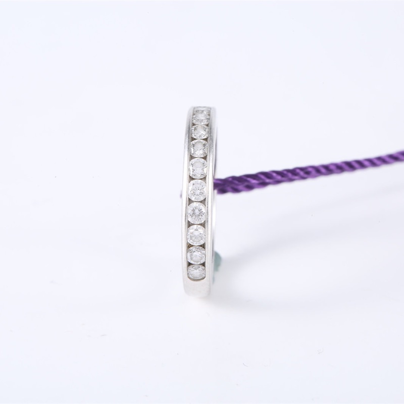 TIFFANY&CO 鑽石pt950Tiffnay排鑽寬版戒指49-2