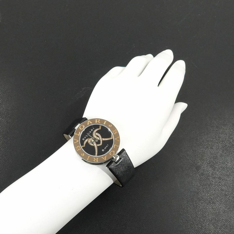 寶格麗 B.zero1 雙心組合 BZP35S 女士腕錶 18KPG 玫瑰金石英錶-3