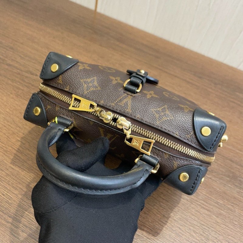 芯片款 路易威登/Louis Vuitton 老花軟盒子 手提斜背包-5