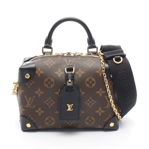 路易威登 Petite 男士 Souple 單肩手提包 M45571 Monogram 黑色 二手 LV