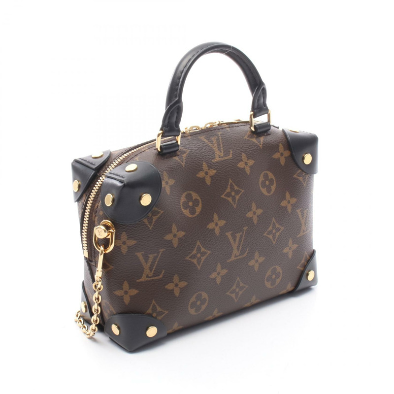路易威登 Petite 男士 Souple 單肩手提包 M45571 Monogram 黑色 二手 LV-1