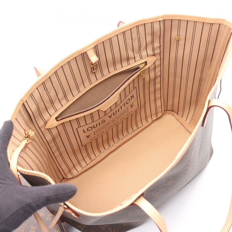 路易威登 Neverfull MM 單肩手提包 M40995 Monogram 帆布皮革二手-2