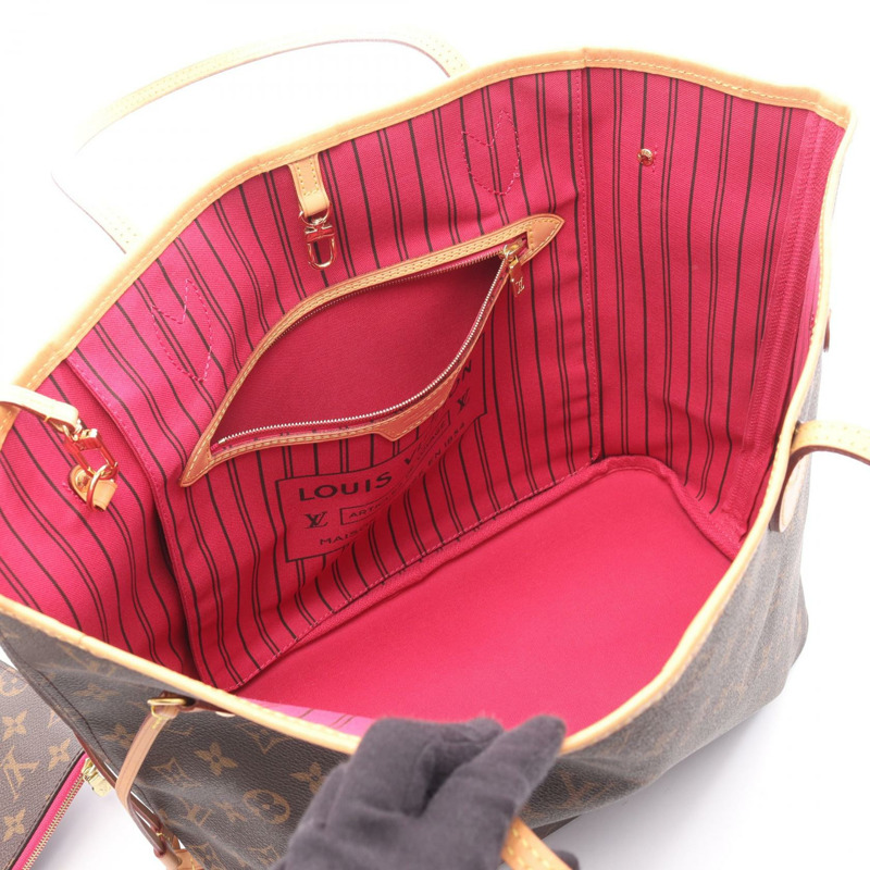 路易威登 Neverfull MM 單肩手提包 M41178 Monogram 帆布皮革二手-2