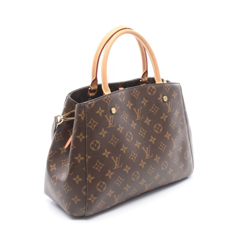 路易威登 Montaigne MM 單肩手提包 M41056 Monogram 帆布皮革二手-1