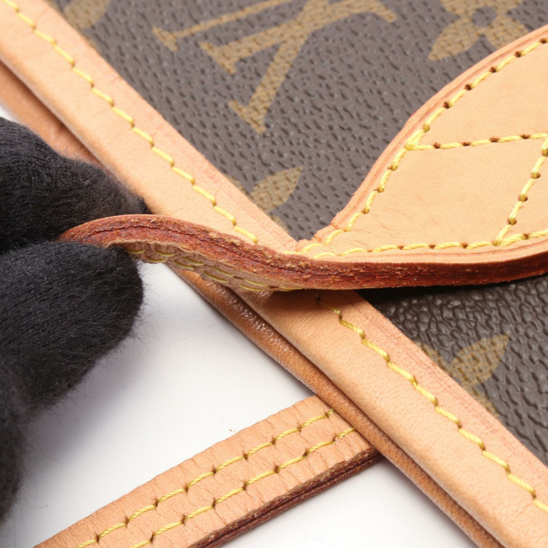 路易威登 Neverfull MM 單肩手提包 M41177 Monogram 帆布 櫻桃紅 二手-7