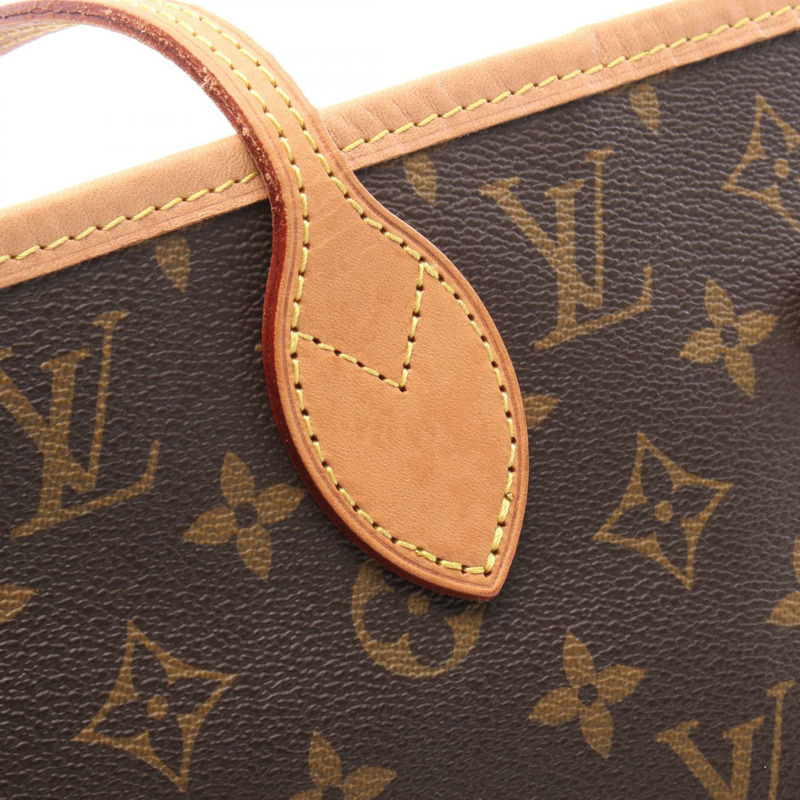 路易威登 Neverfull MM 單肩手提包 M41177 Monogram 帆布 櫻桃紅 二手-8
