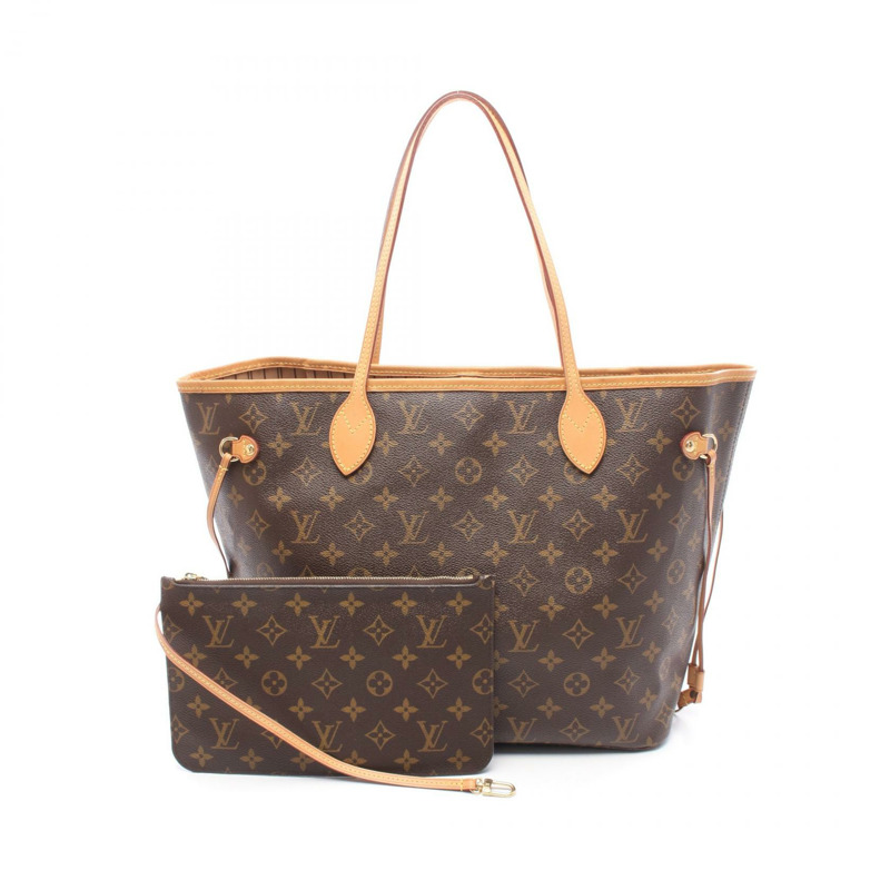 路易威登 Neverfull MM 單肩手提包 M40995 Monogram 帆布皮革二手-0