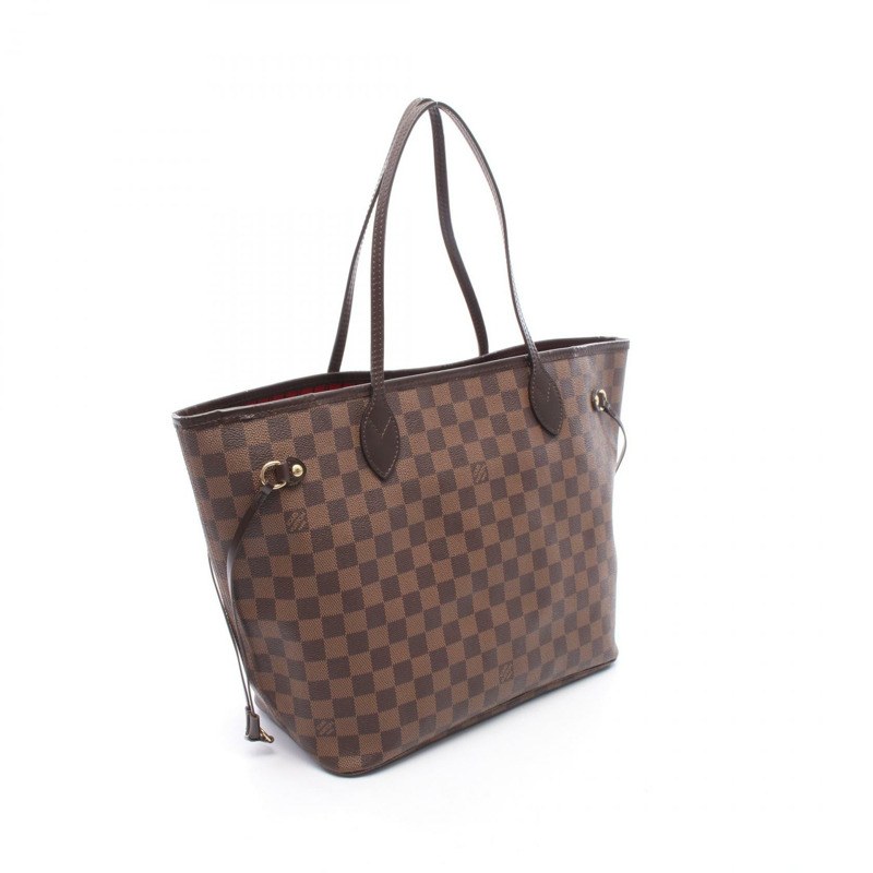 路易威登 Neverfull MM 肩背手提包 N51105 Damier 帆布 Ebene 二手 LV-1