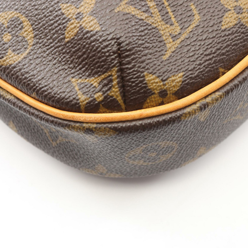 路易威登 Odeon PM 單肩斜背包 M56390 Monogram 帆布 棕色 二手-5