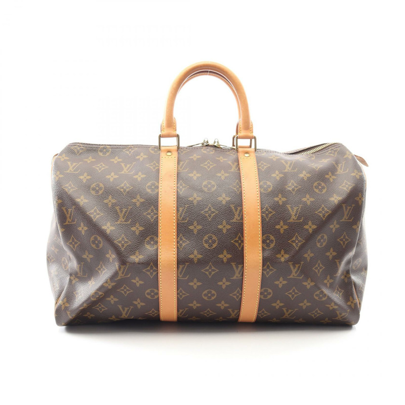 路易威登 Keepall 45 手提包 M41428 Monogram 帆布皮革款,二手,男女通用-0