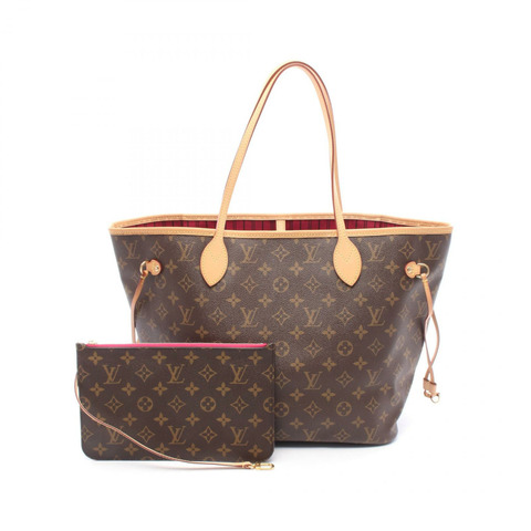 路易威登 Neverfull MM 肩背手提包 M41178 Monogram 帆布 Pivoine 二手