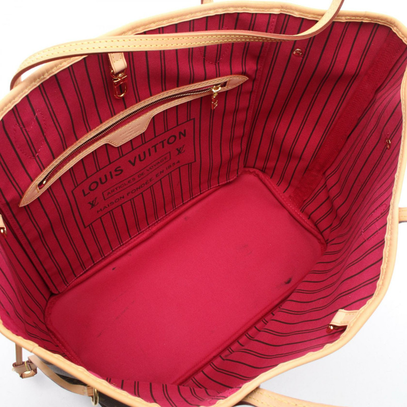 路易威登 Neverfull MM 肩背手提包 M41178 Monogram 帆布 Pivoine 二手-2