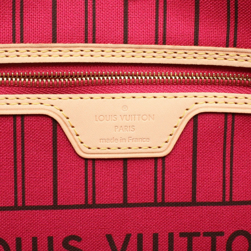 路易威登 Neverfull MM 肩背手提包 M41178 Monogram 帆布 Pivoine 二手-3