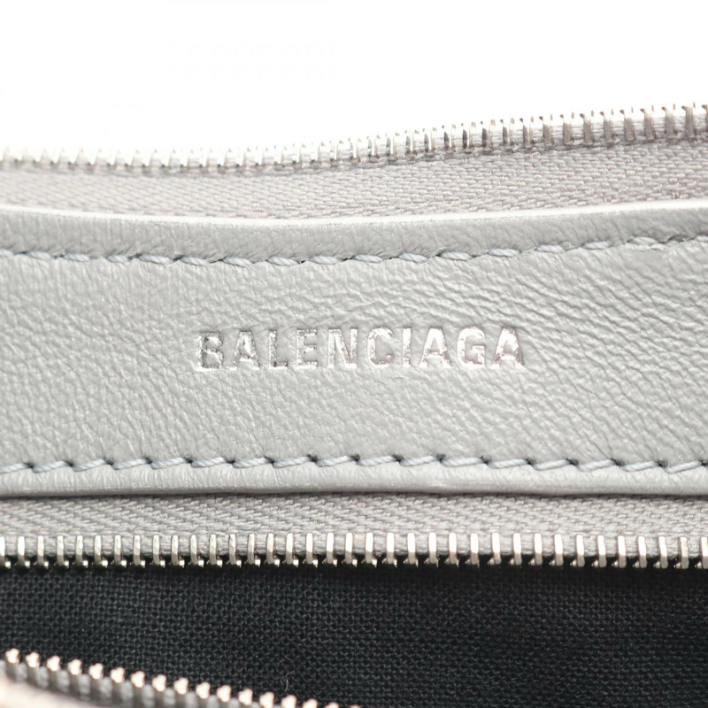 BALENCIAGA Mary Kate 斜背包 7717332AAKE 皮革 銀色 二手 女士-3