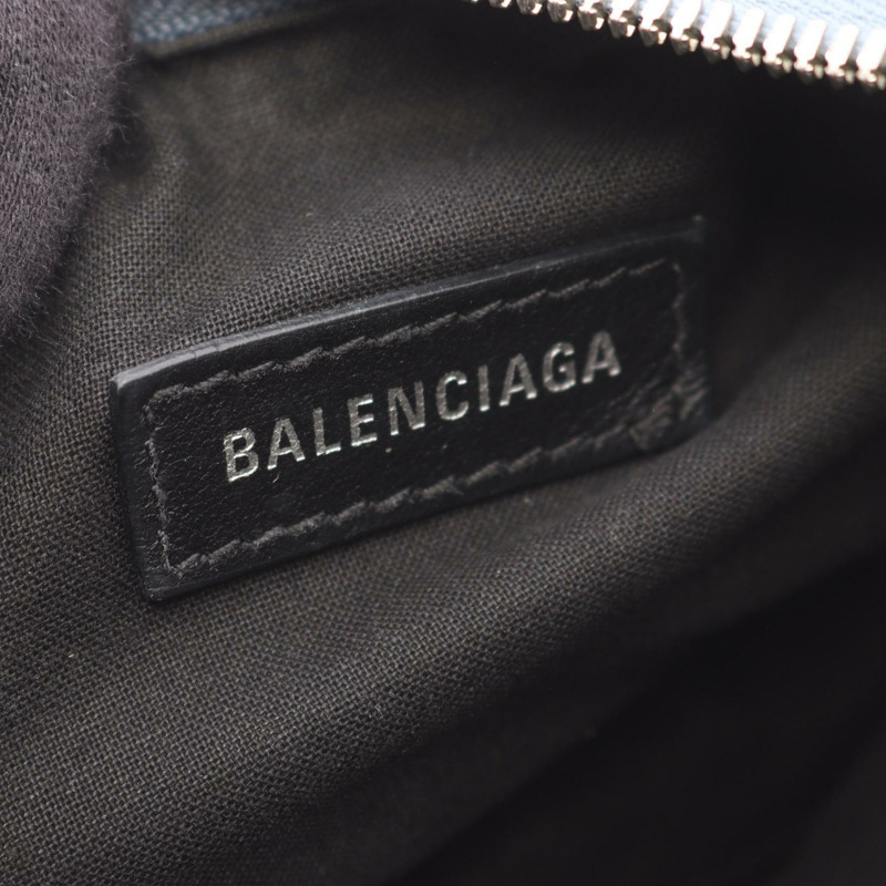 BALENCIAGA LE CAGOLE XS 肩背包 6713094716 牛仔藍 二手 女款-3