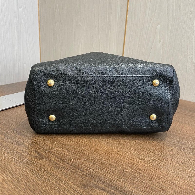路易威登/Louis Vuitton 黑壓紋牛皮 蒙田中號 手提包-8