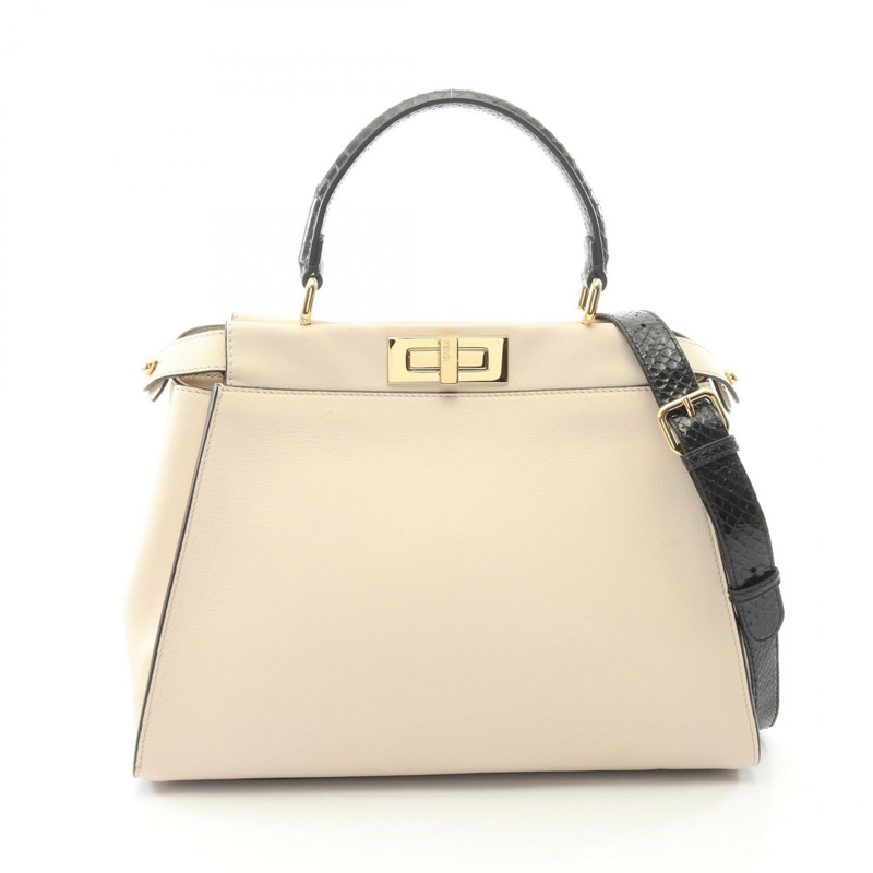 FENDI Peekaboo Regular Guz Monster Eye 2WAY 手提包 8BN290-A0VI 異國皮革-0